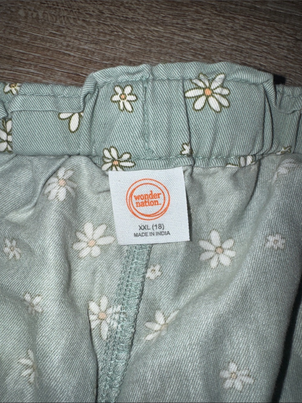 Wonder Nation Girl Elastic-Waist Shorts Set - Pink, Cream, Green - Picture 5 of 7